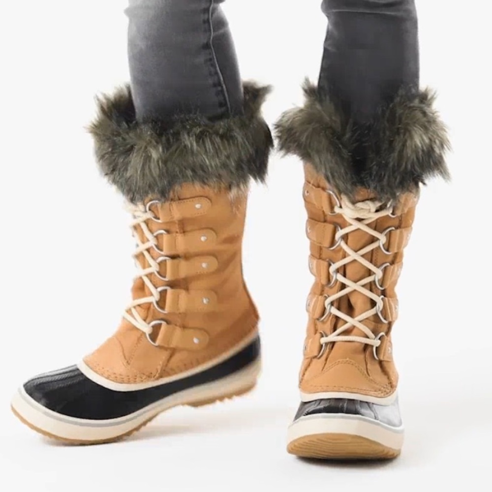 Sorel Tan and Black Winter Boots